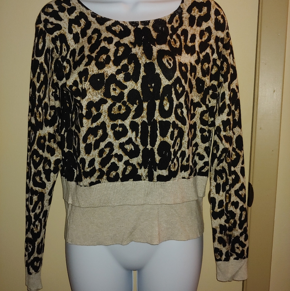 INC Leopard Print Sweater 🐆